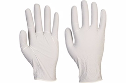 Nitrilové rukavice bílé, bez pudru